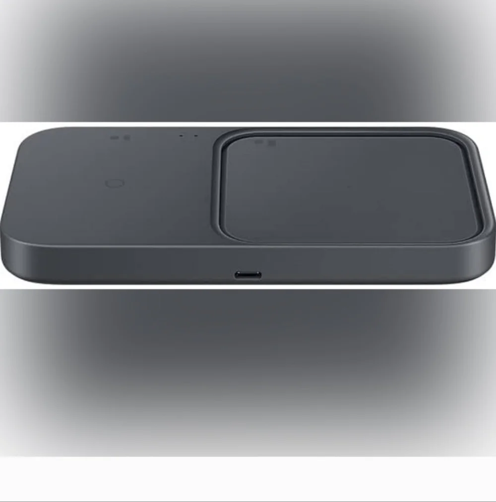 NWT Samsung 15W Duo Fast Wireless Charger Pad - Dark Gray